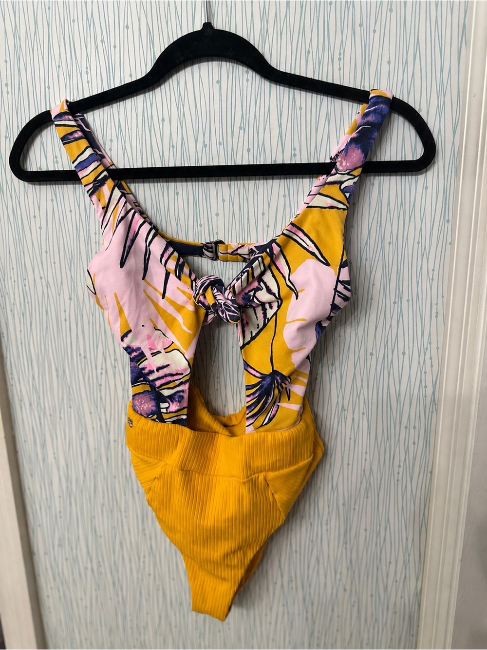 Maaji Pink and Yellow Tropical One-Piece Swimsuit